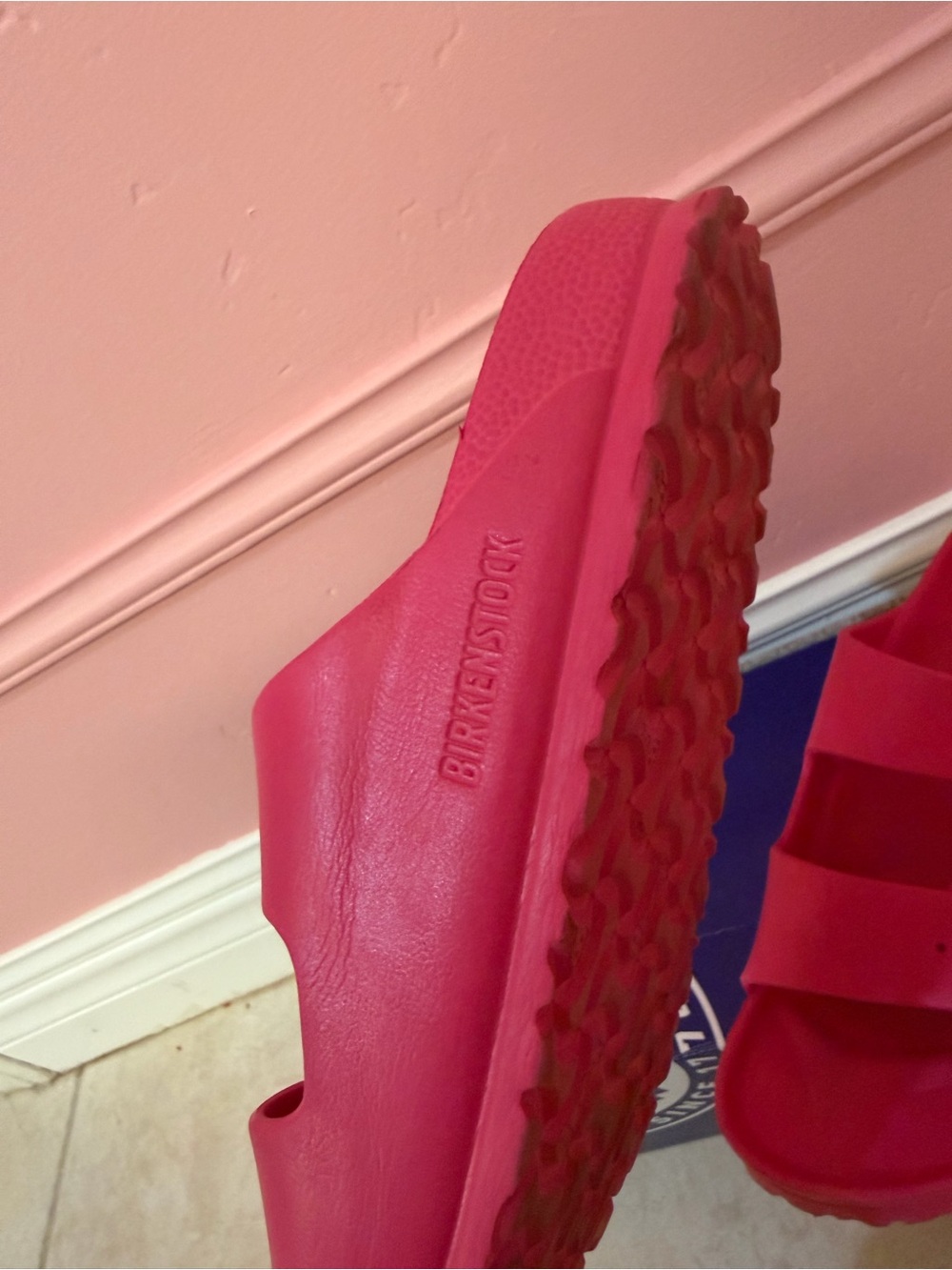 Birkenstock Pink Double-Buckle EVA Slide Sandals - Picture 3 of 6
